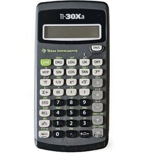 Texas Instruments TI-30Xa Scientific Calculator Black Gray "Tested" engineering